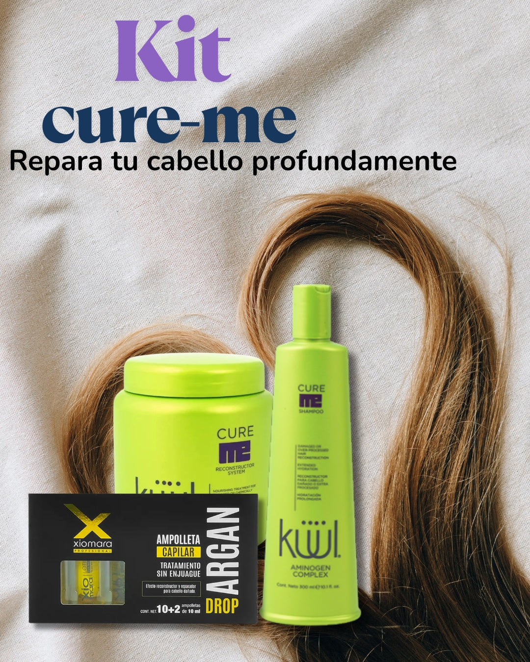 Kit KUUL Reconstrucción para Cabello Procesado y Dañado