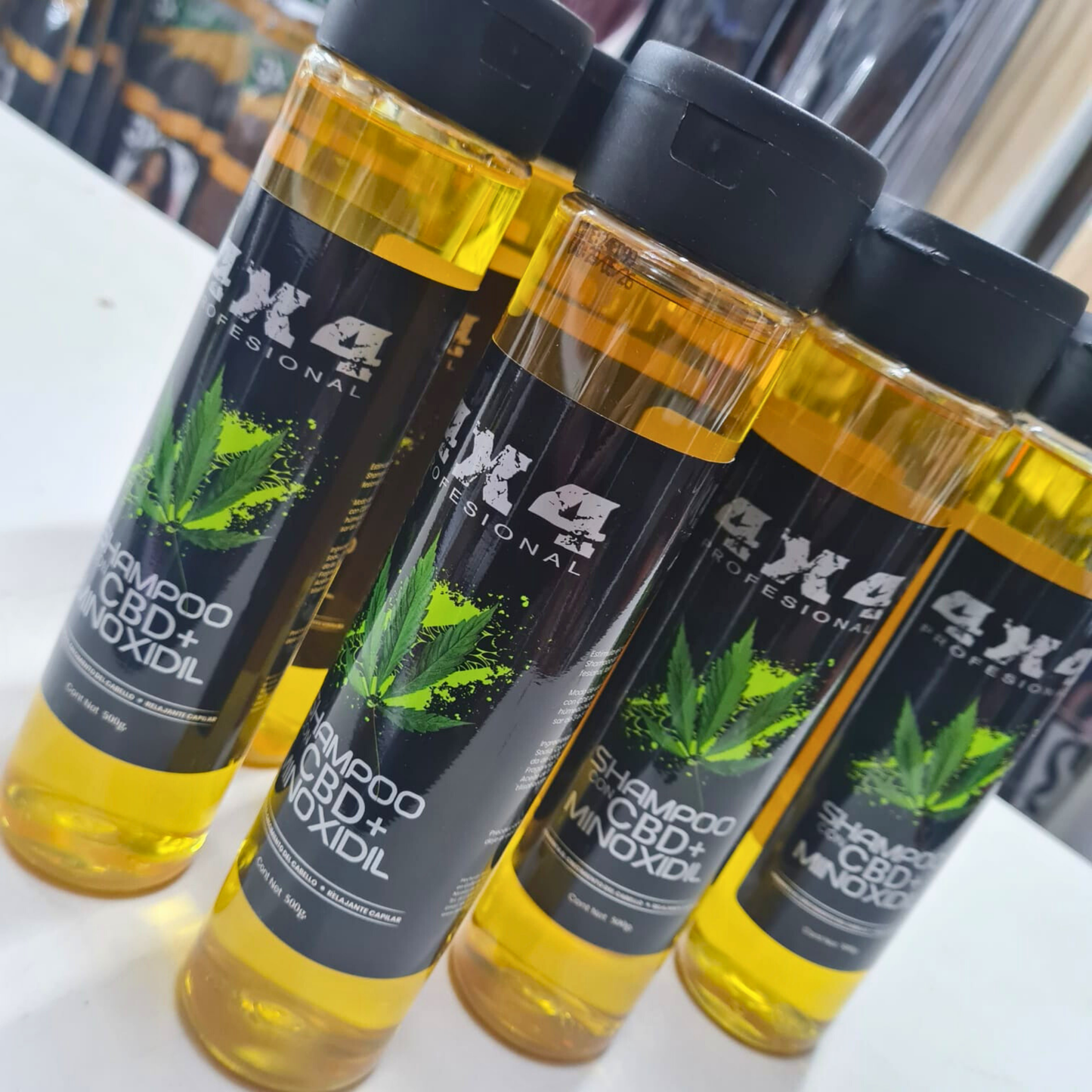Pack de 2 Shampoo 4X4 CBD + Minoxidil | Anticaída y Control Caspa