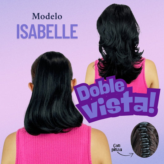 Chongo Postizo Doble Vista Mediano Mist Fashion Negro TONO 1