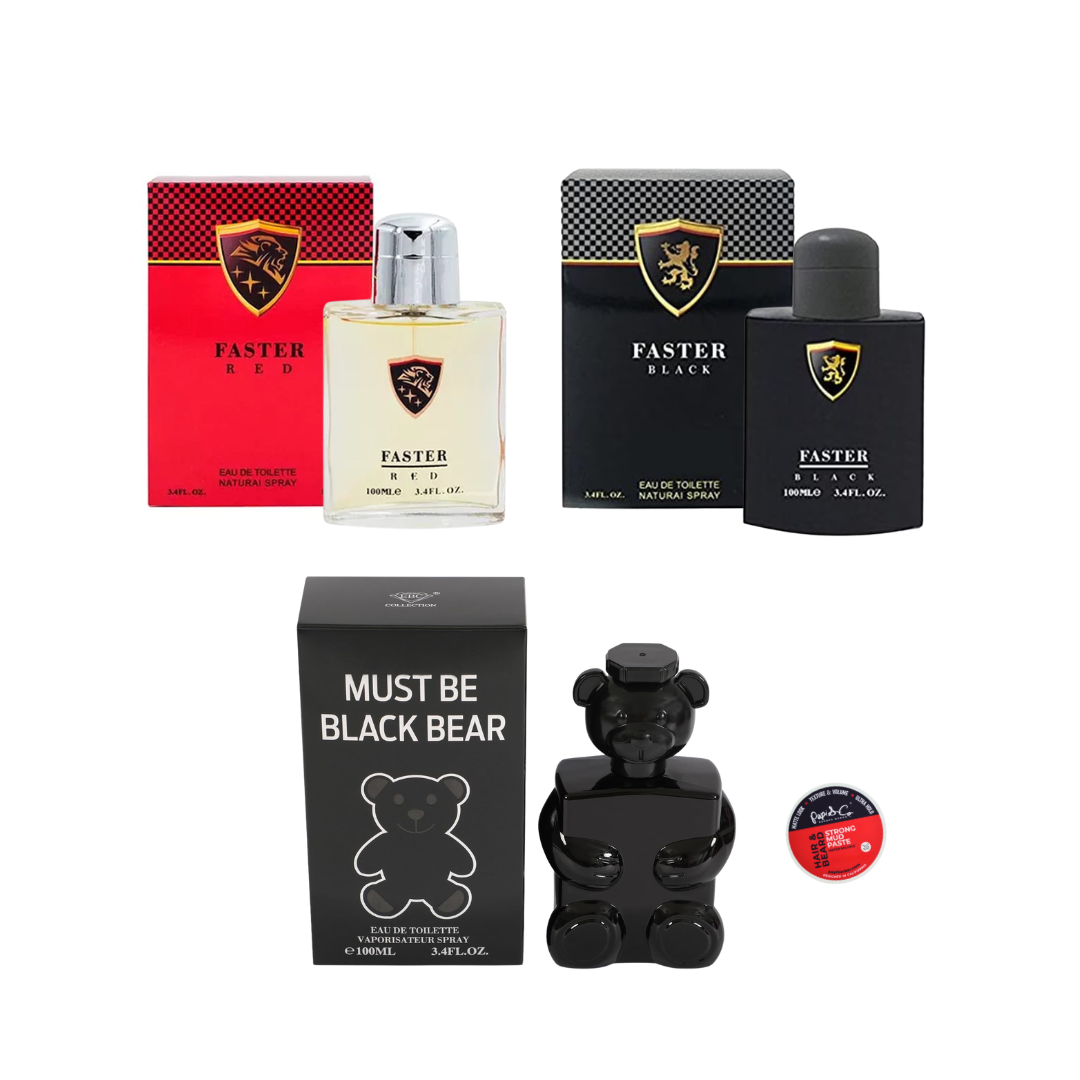 Set De 3 Perfumes Caballero + Regalo
