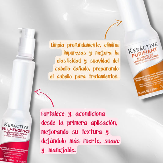 Tratamiento Intensivo Capilar Kit Nutrapel Keractive 911