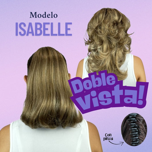 Chongo Postizo Doble Vista Mediano Mist Fashion Balayage Rubio Tono Sandmix