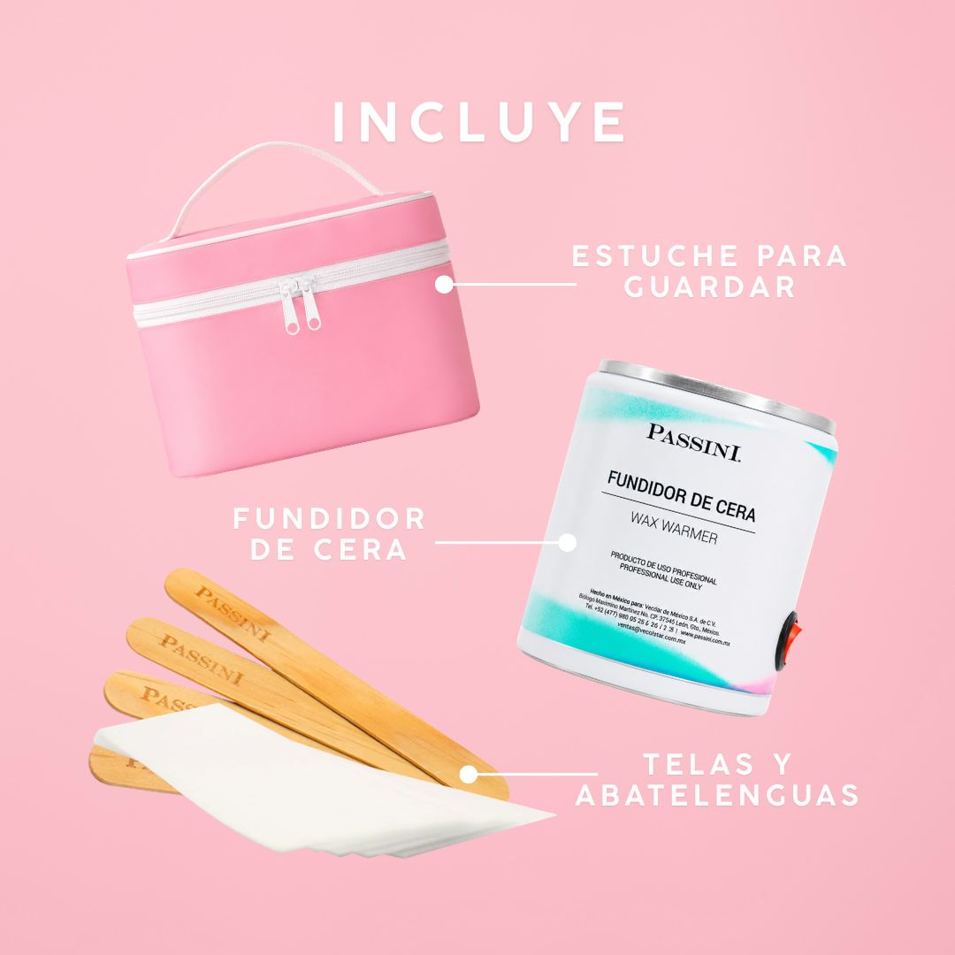 Set De Depilación Personal Passini Y Exfoliante Pink Up