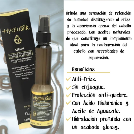 Nutrapel Mega Kit Hyalusilk Ácido Hialurónico Cabello Seco