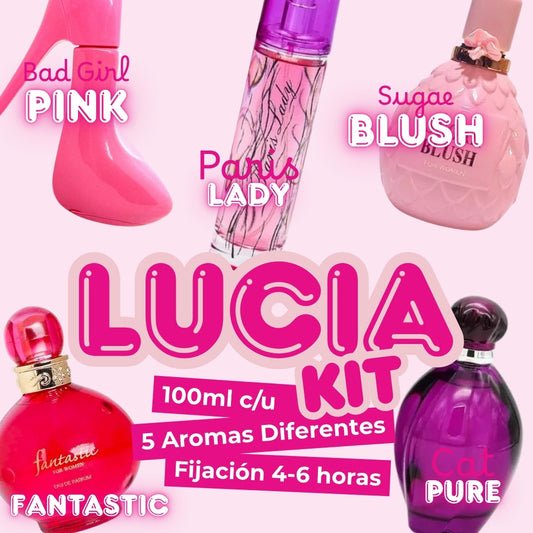 Set Lucia 5 Fragancias Dama EBC y FC