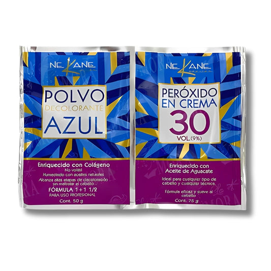 Nekane Duo Polvo y Decolorante Azul 30 vol.