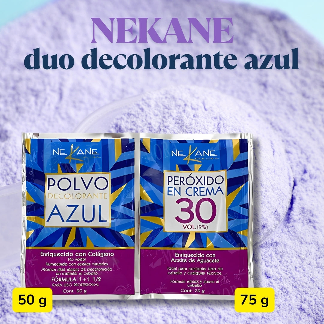 Nekane Duo Polvo y Decolorante Azul 30 vol.