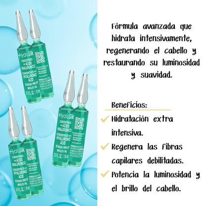 Nutrapel Mega Kit Hyalusilk Ácido Hialurónico Cabello Seco