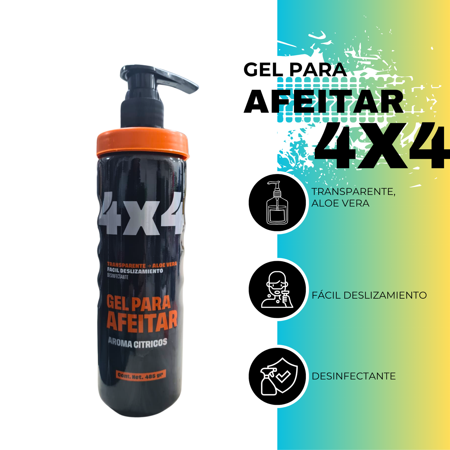 Kit Completo 4X4 para Hombres | Crecimiento Del Cabello, Barba y Afeitado Sin Irritación