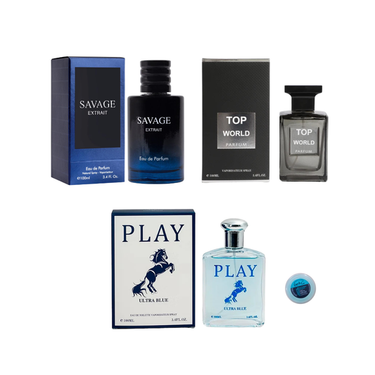 Set De 3 Perfumes Caballero + Regalo