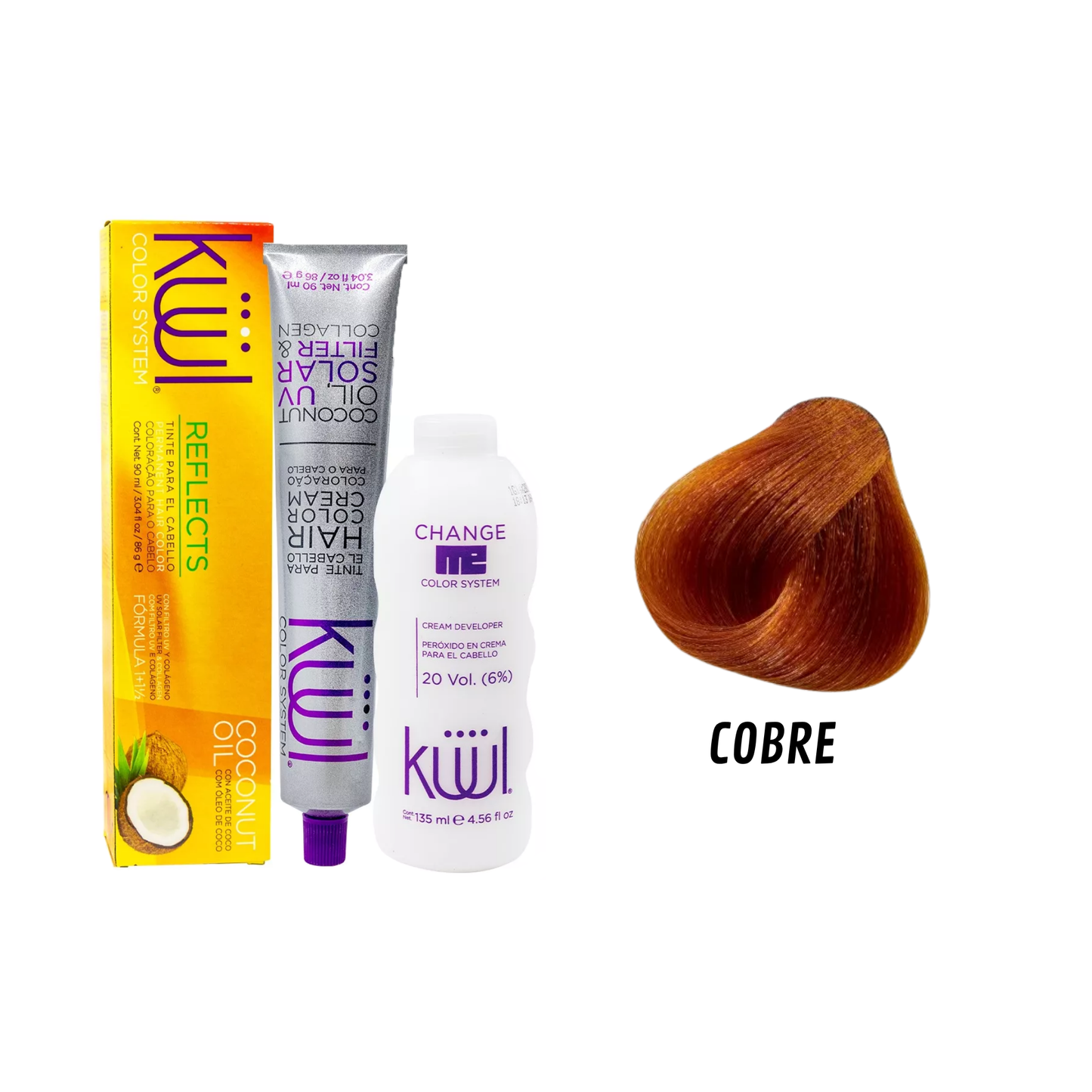 Pack Tintes Kuul Reflects x8 + Peróxido ¡Gratis!