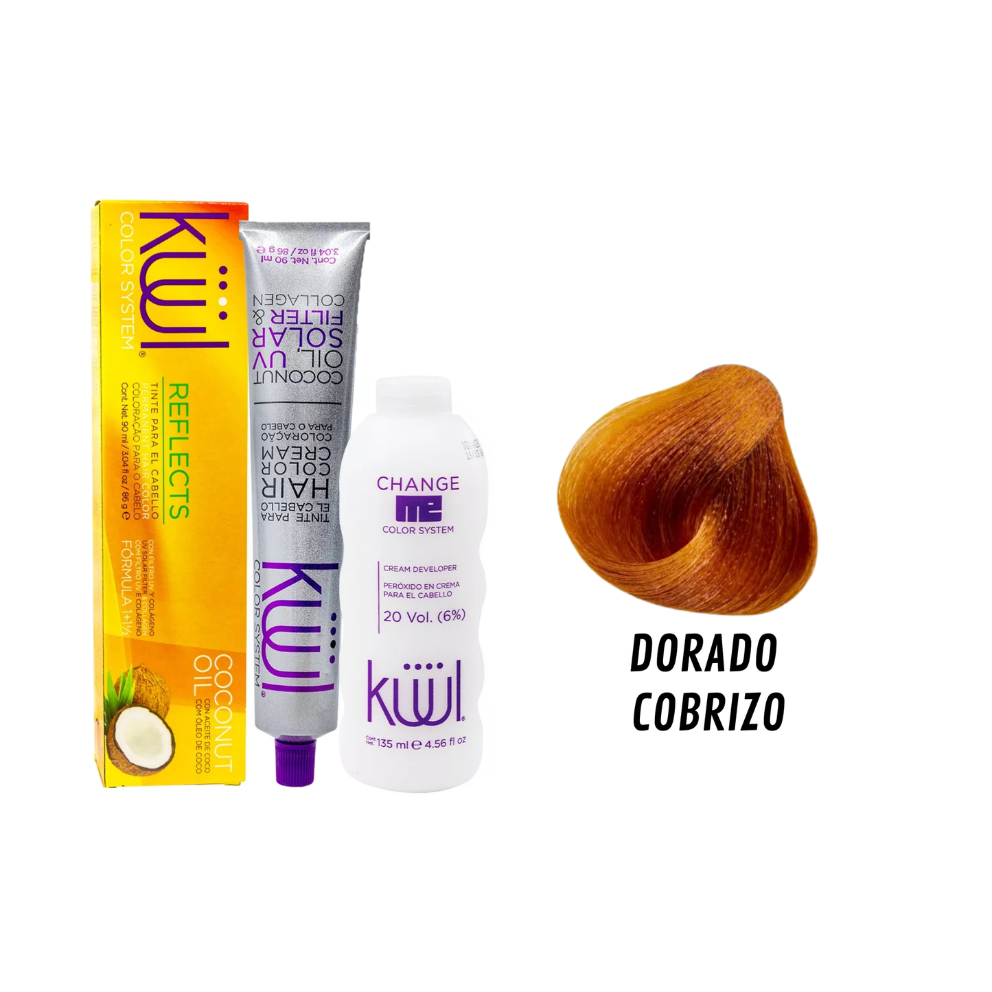 Pack Tintes Kuul Reflects x8 + Peróxido ¡Gratis!