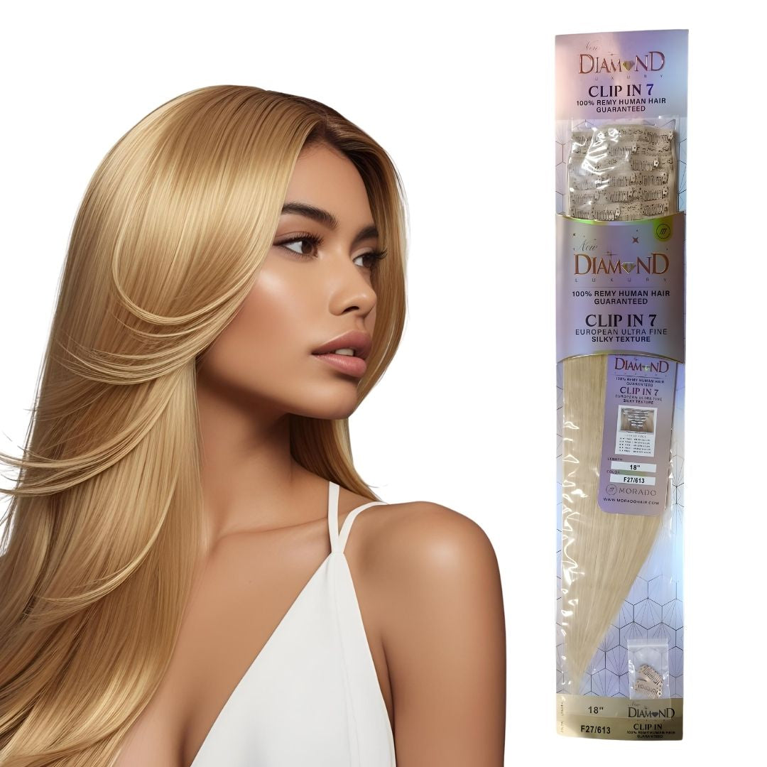 Extension Clip In 7 Cabello 100% Humano Remy 18"