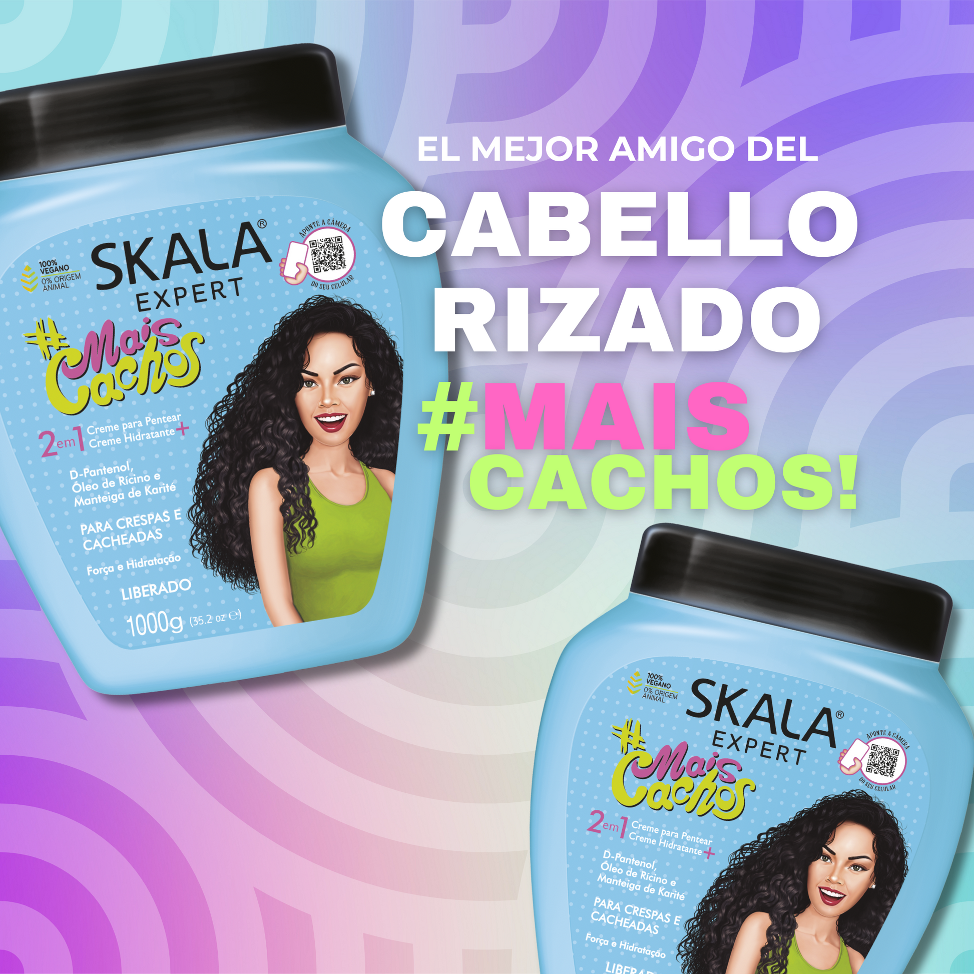 Mascarilla Capilar 2En1 #MaisCachos 1K