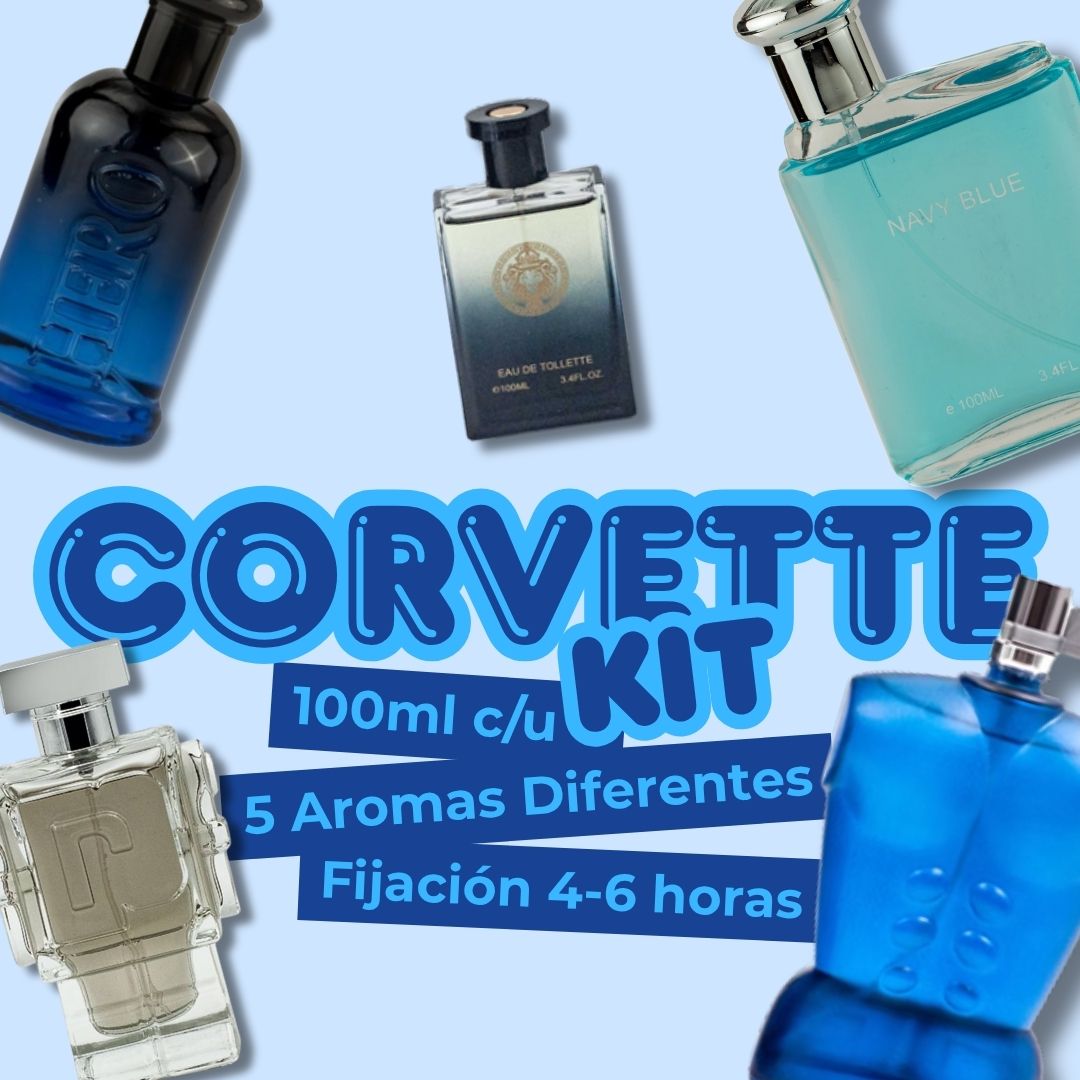 Set Corvette 5 Fragancias Caballero EBC Y FC