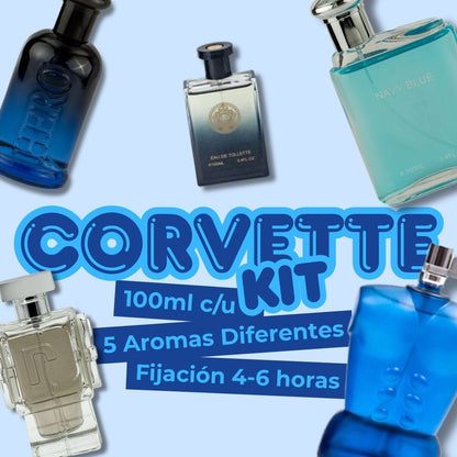 Set Corvette 5 Fragancias Caballero EBC Y FC