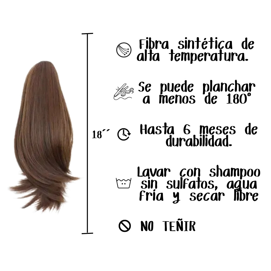Chongo Postizo Doble Vista Mediano Mist Fashion Cataño Tono 6