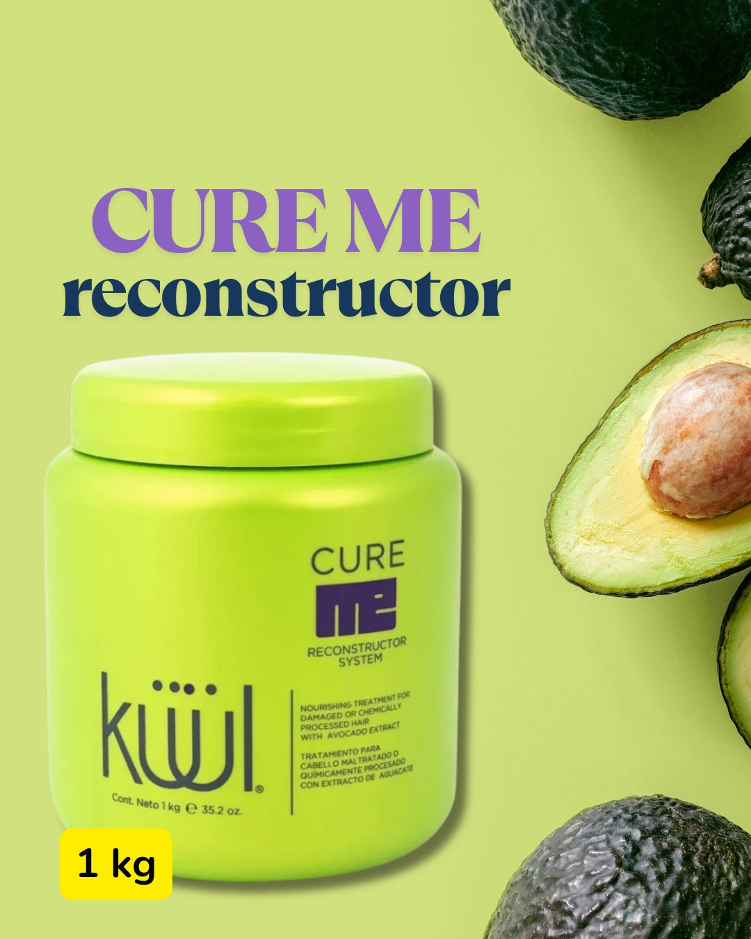 Kit Kuul Cuidado y tratamiento tarro 1kg Shampoo 1L y 12 ampolletas gratis xiomara