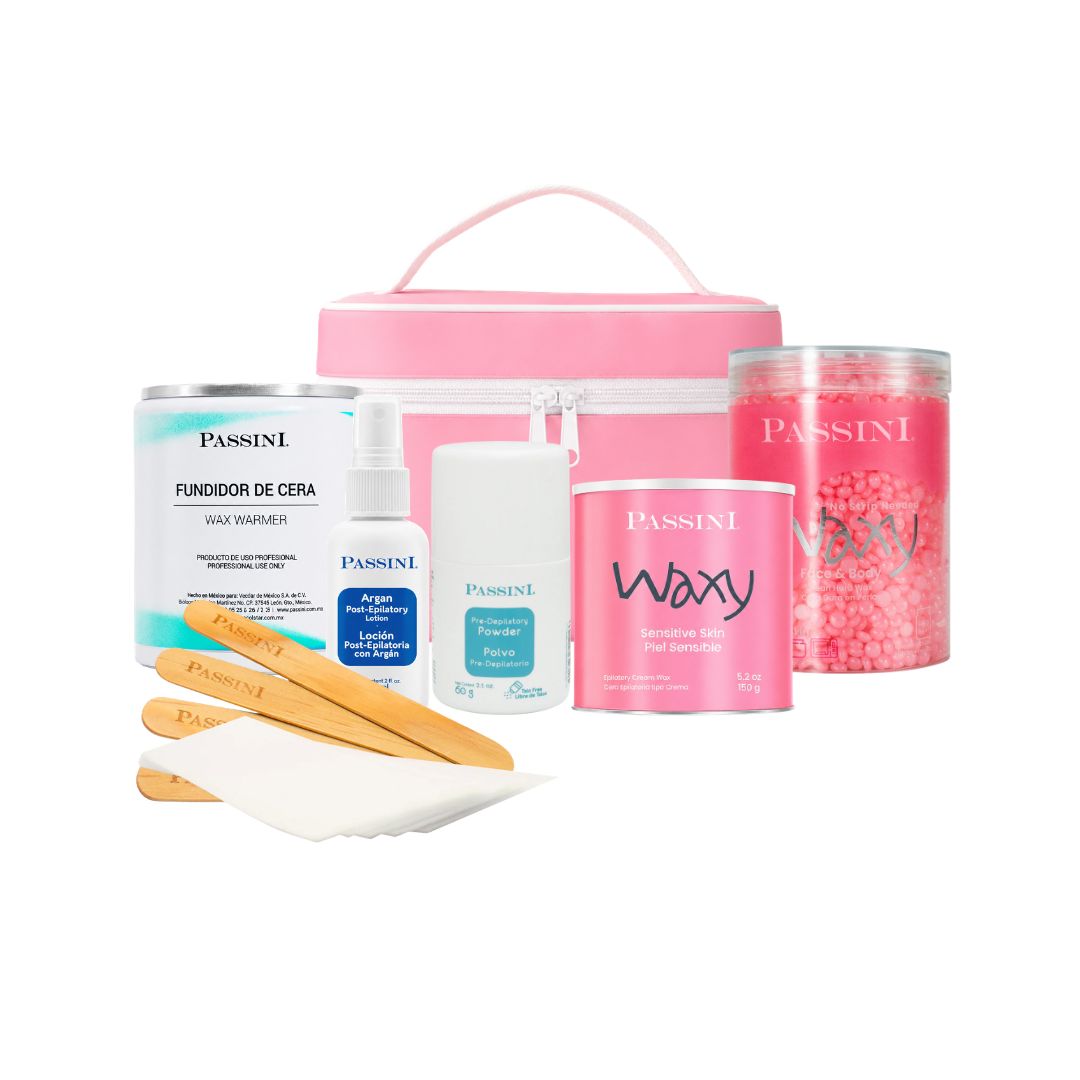 Set Depilación Profesional Passini Y Perlas Microondas 320 G