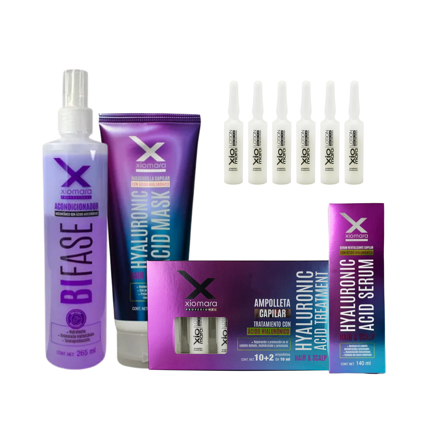 Shot Intensivo Xiomara | Acido Hialurónico para Cabello Seco