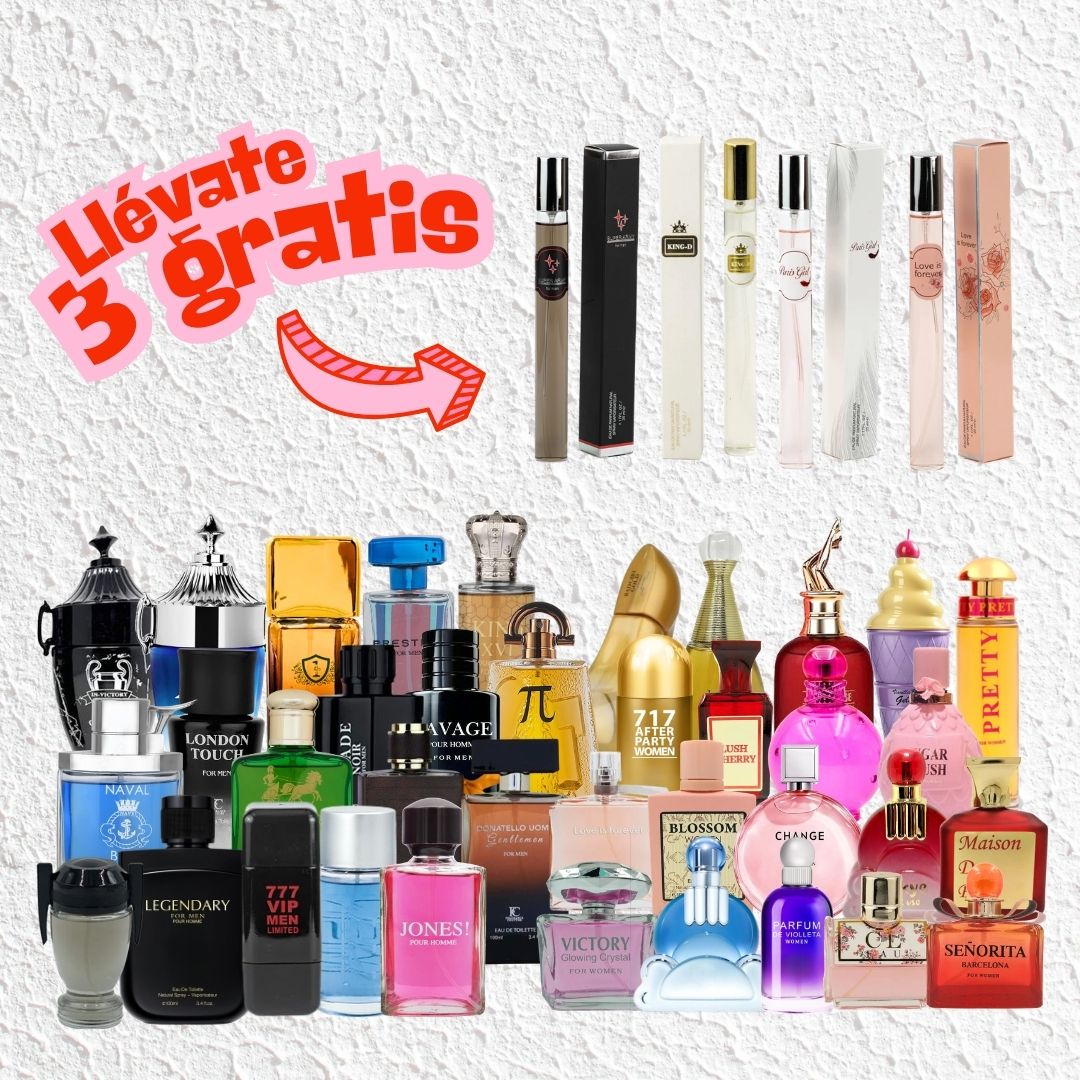 Lote 100 perfumes variados EBC y FC Dama y Caballero