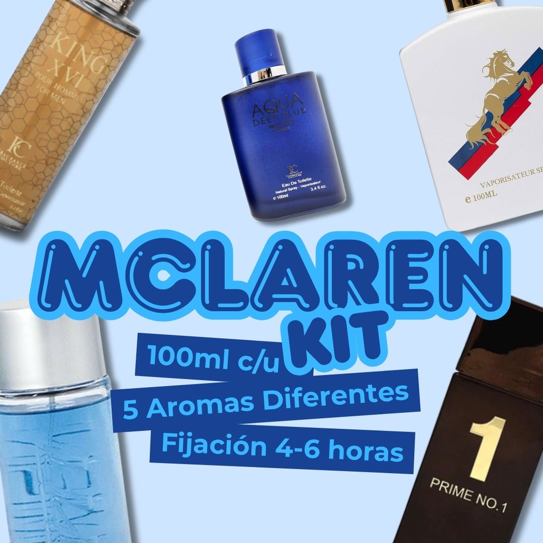 Set Mclaren 5 Fragancias Caballero EBC y FC