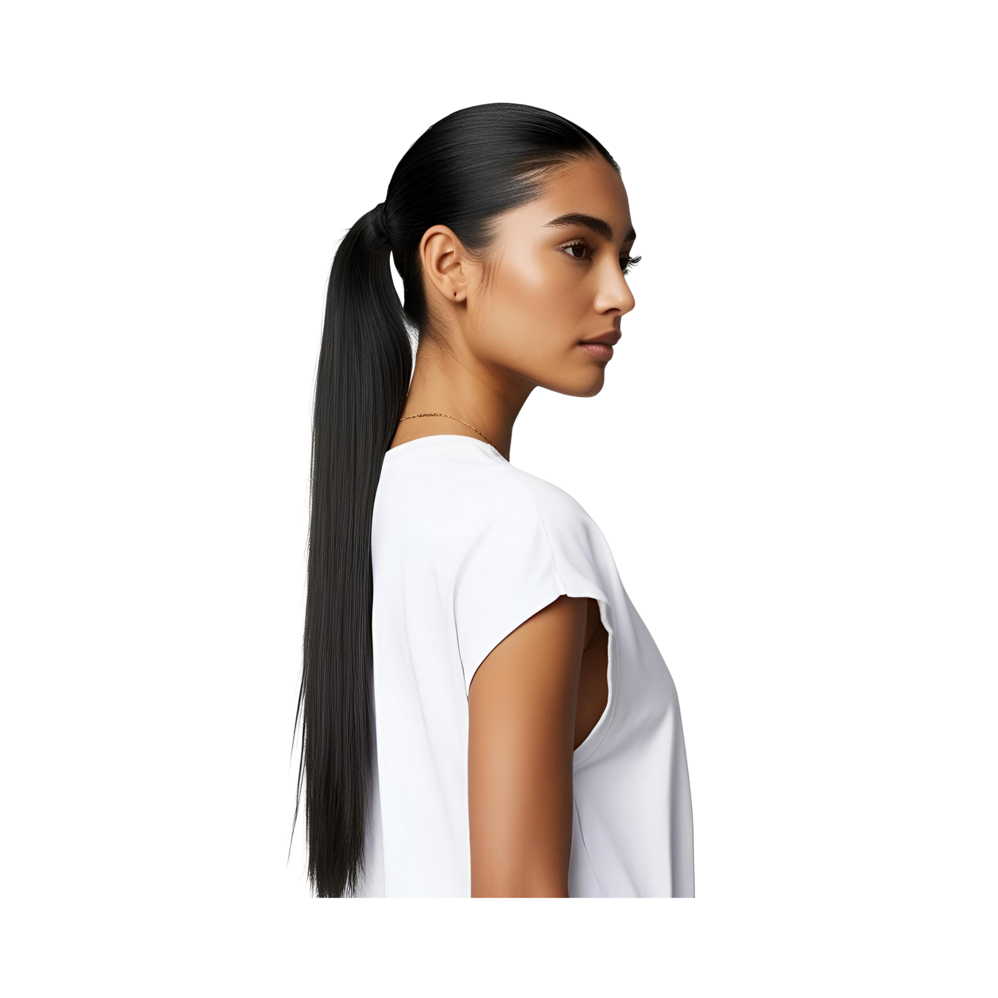 Platino Volume Silky - Ponytail Cabello Liso 22" / Tono 1