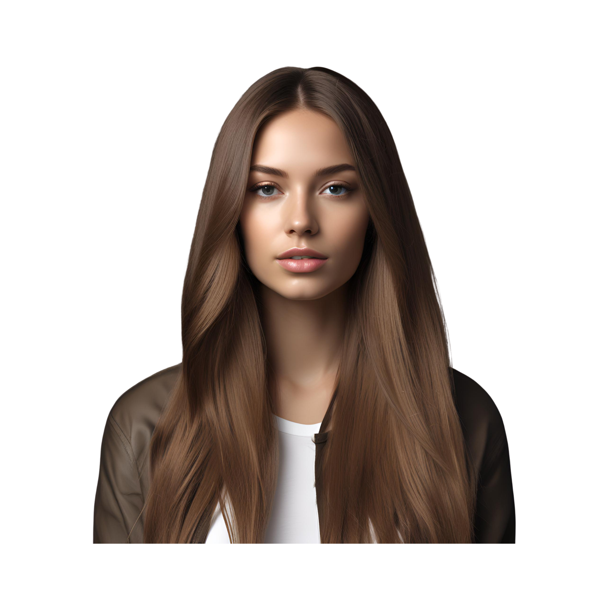 Platino Volume Silky - Ponytail Cabello Liso 22" / Tono 8