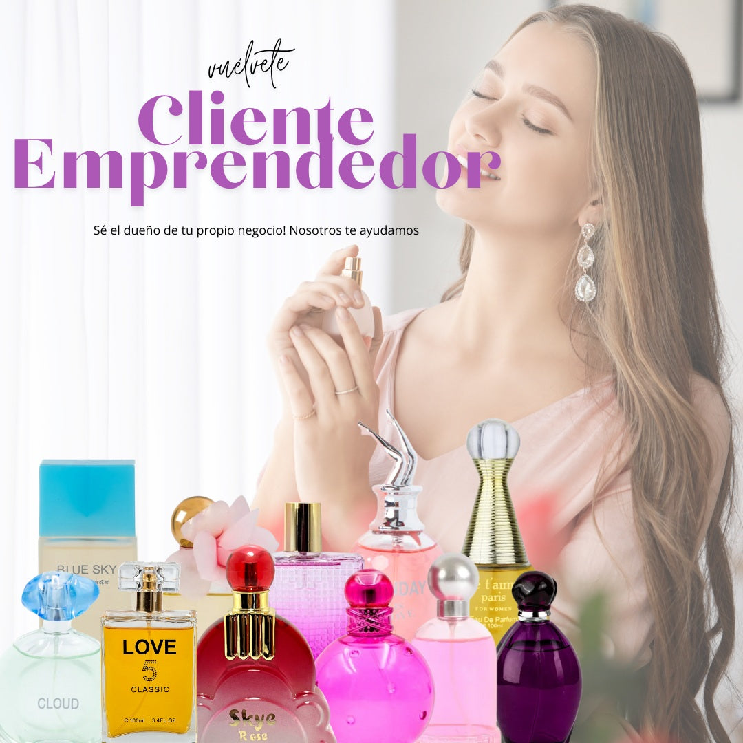Lote 42 Perfumes EBC Dama y Caballero + 8 probadores Cliente Emprendedor
