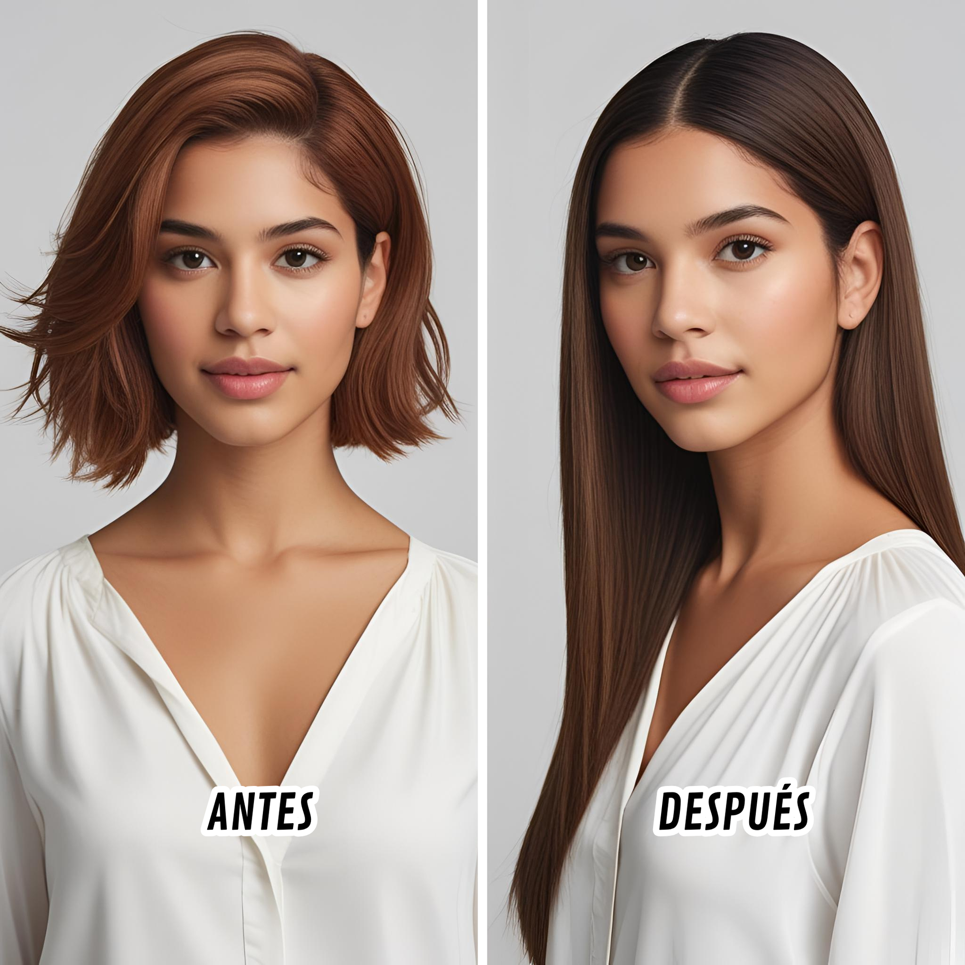 Platino Volume Silky - Ponytail Cabello Liso 22" / Tono 6
