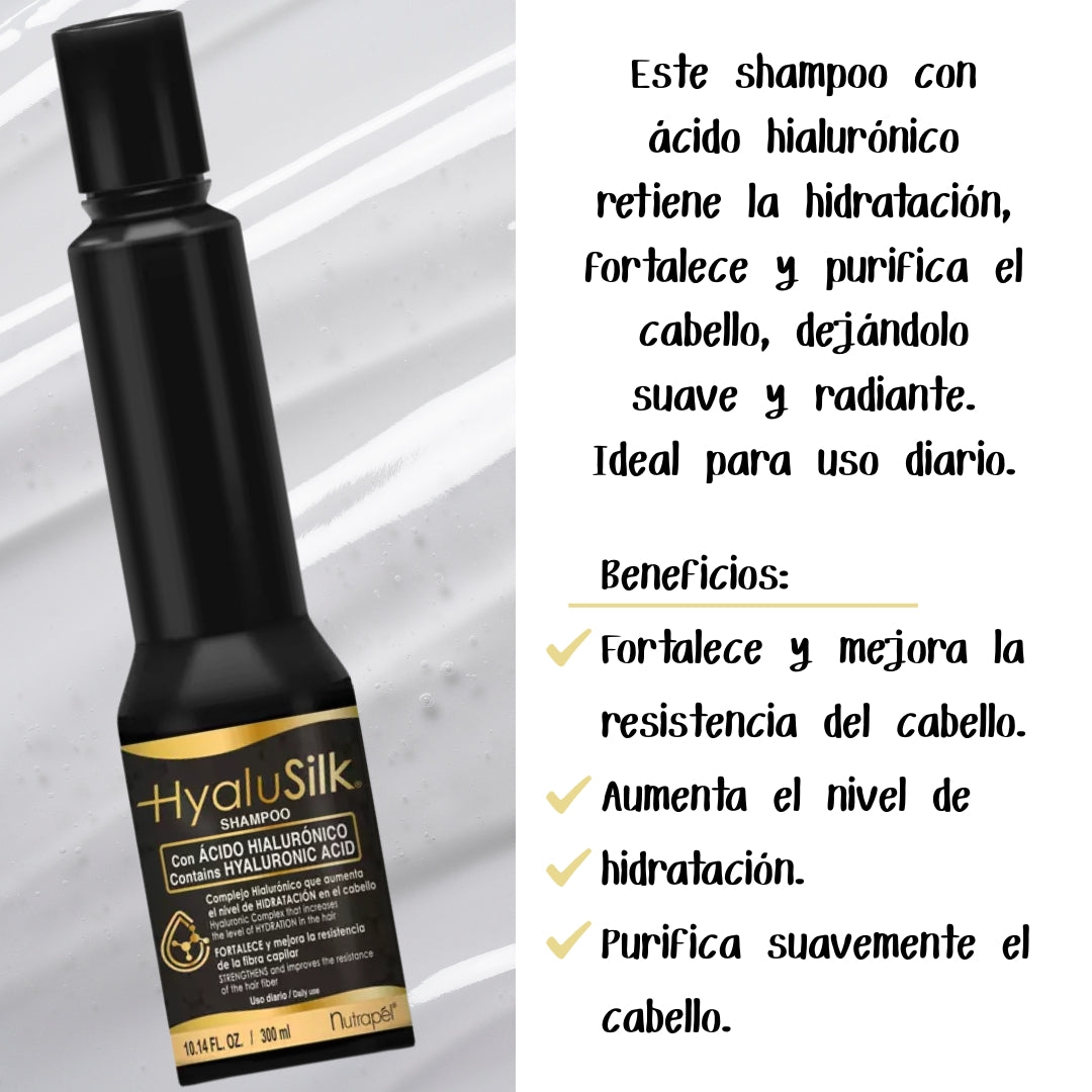 Nutrapel Mega Kit Hyalusilk Ácido Hialurónico Cabello Seco
