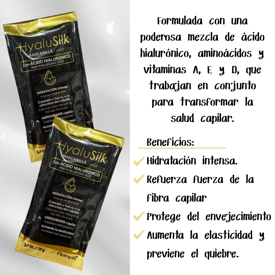 Nutrapel Mega Kit Hyalusilk Ácido Hialurónico Cabello Seco