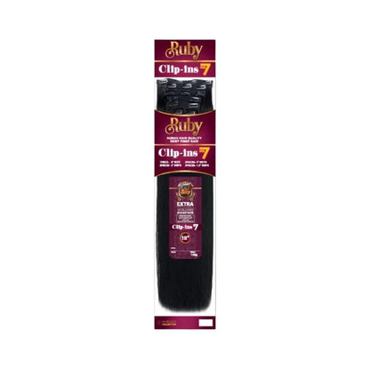 Extensión Ruby 18 In Cabello Fibra Natural Clip In 7