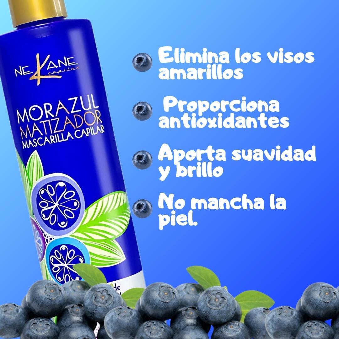 Kit Decoloración Canas Pro Nekane + 2 KuulPlex y 2 Ablandador de canas+ Matizantes Shampoo y Mascarilla