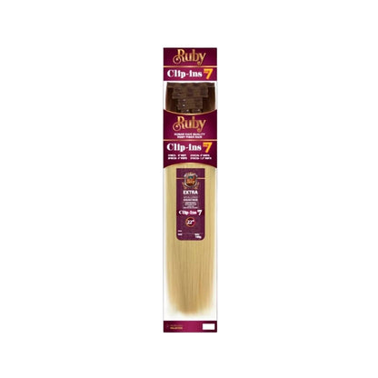 Extension Ruby 22in Cabello Fibra Natural Clip In 7