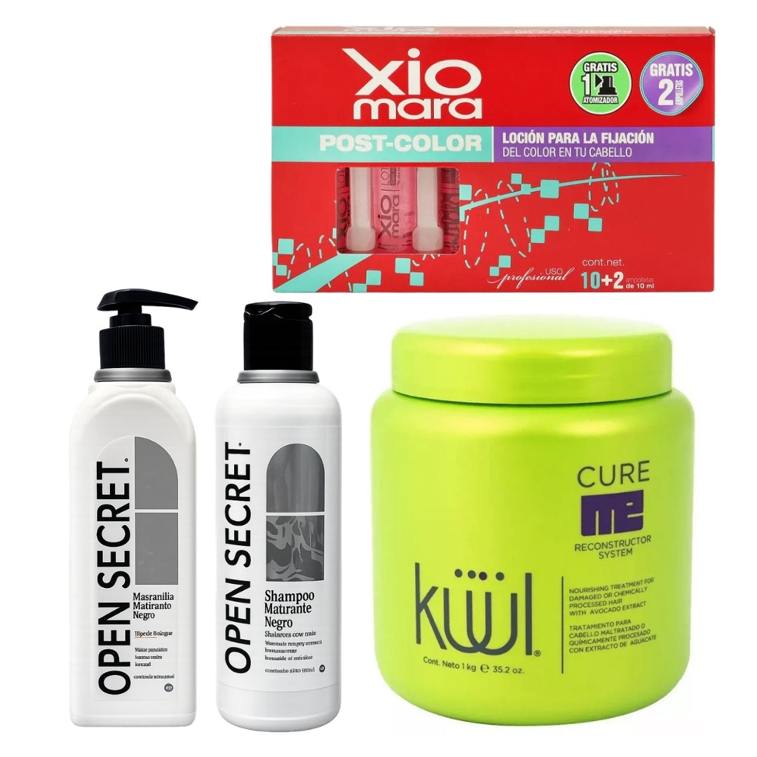 Kit Open Secret Kuul Postcoloración | Reparación + Matizante