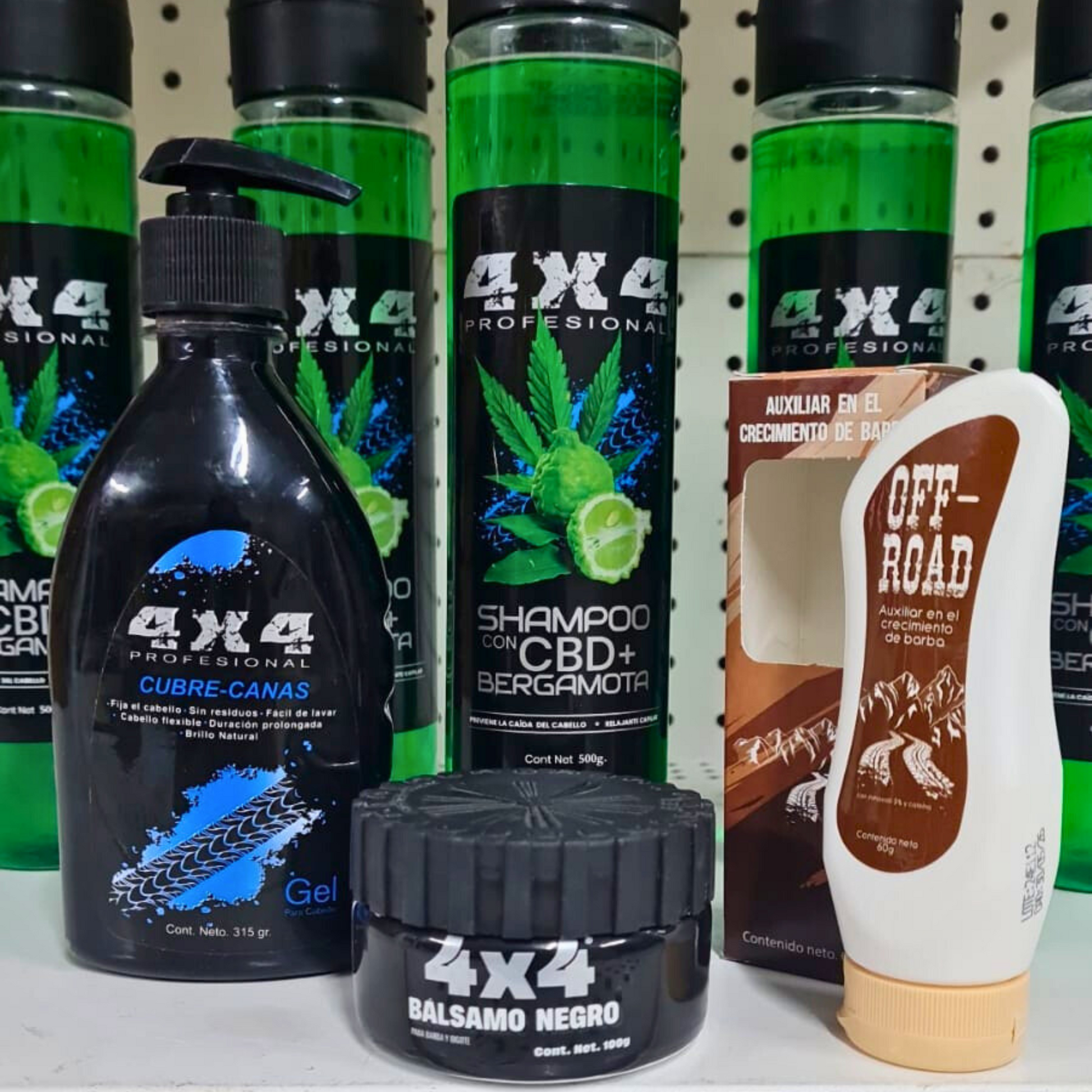 Kit 4x4 Profesional Cabello Y Barba | Crecimiento y Fortalecimiento