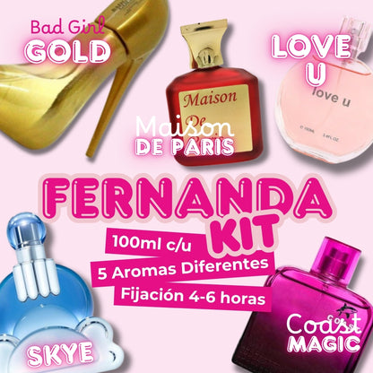 Set Fernanda 5 Fragancias EBC y FC